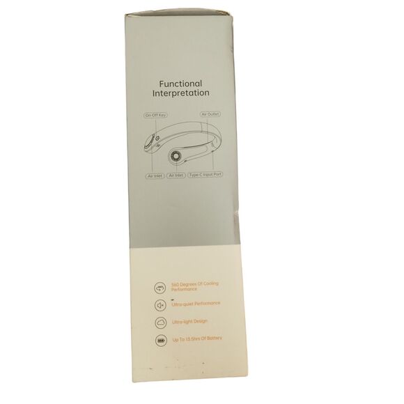 Jisulife Life 3 Neck Portable Fan Low Noise Hands-Free Ultra-Light Design - Picture 4 of 5